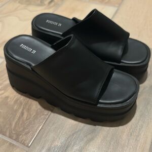 Forever 21 wedge sandal size 8-worn once